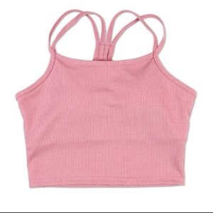 💕 NWOT Adrienne Vittadini mauve sports crop top